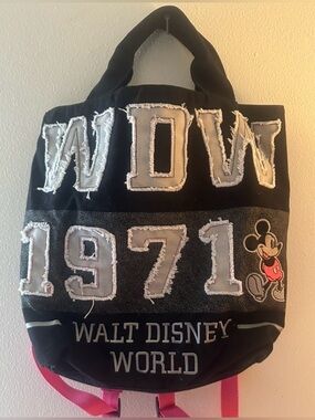 Disney Black & Gray '1971' Mickey Accent Backpack